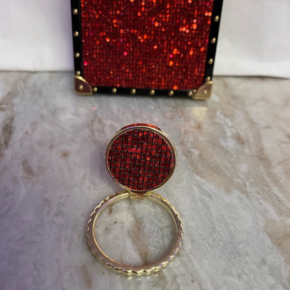 NWT Red iPhone 11 case with matching kickstand. Fabulous red color with goldtone - Picture 5 of 9